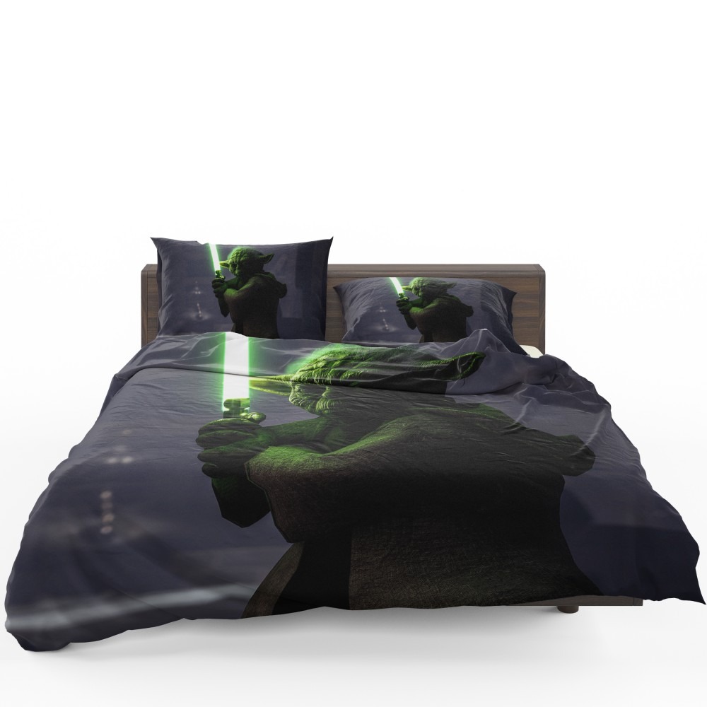 Star Wars Battlefront II 2017 Movie Yoda Bedding Set - Custom Bedding Set