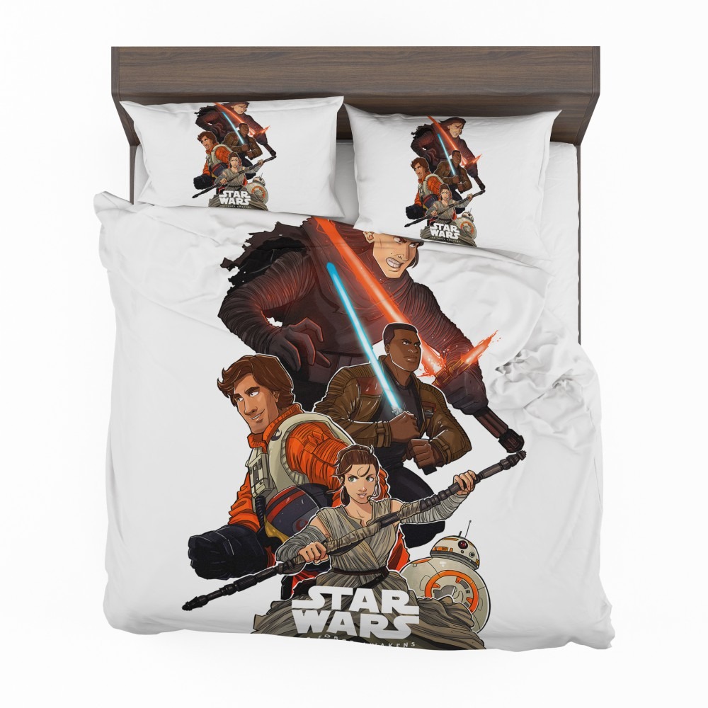 Alternative view of Star Wars Episode VII The Force Awakens Movie BB-8 Finn Kylo Ren Poe Dameron Bedding Set - Custom Bedding Set