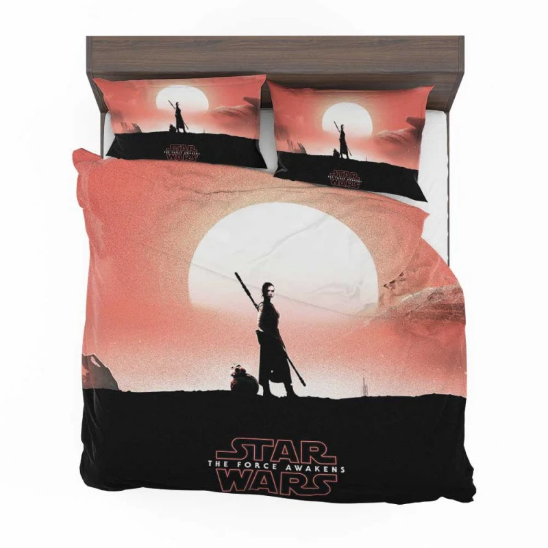 Alternative view of Star Wars Episode VII The Force Awakens Movie BB8 Bedding Set - Custom Bedding Set
