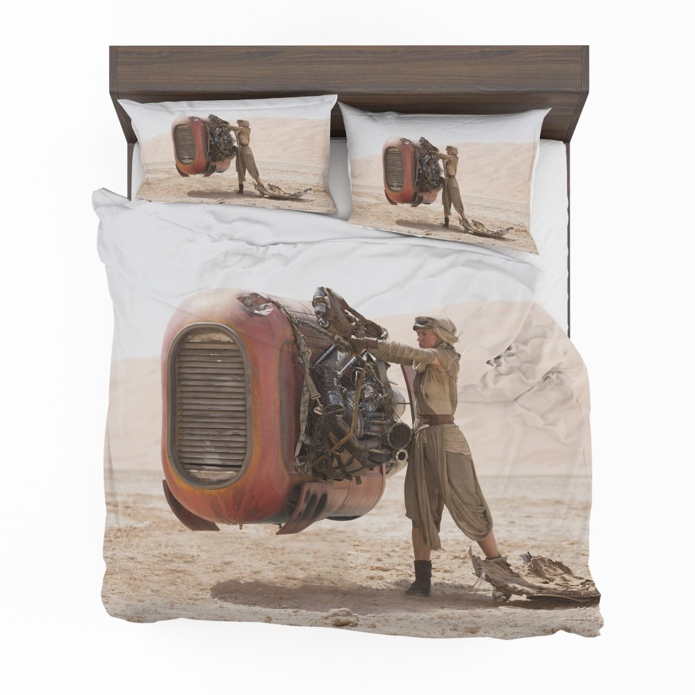 Alternative view of Star Wars Episode VII The Force Awakens Movie Daisy Ridley Rey Star Wars Bedding Set - Custom Bedding Set
