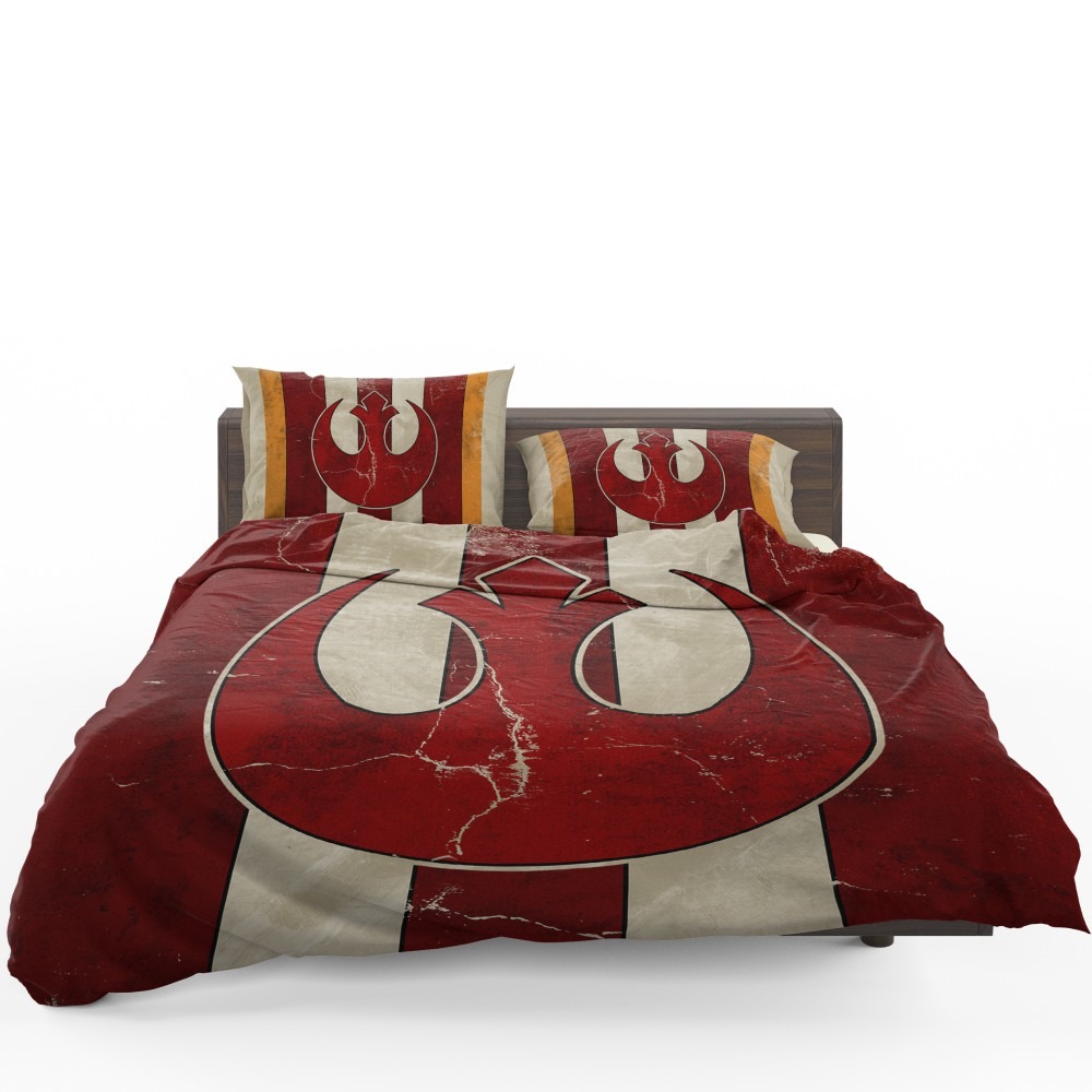 Star Wars Rebel Alliance Helm Movie Logo Bedding Set - Custom Bedding Set