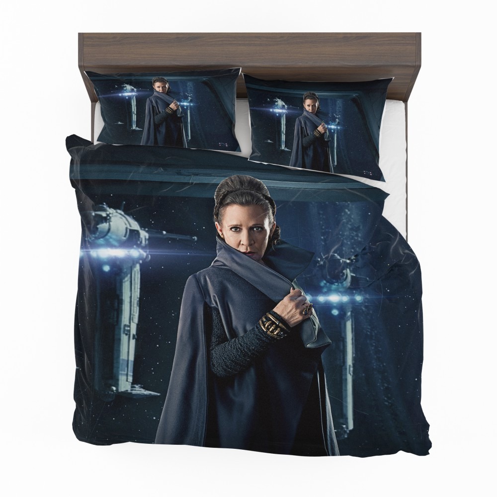 Alternative view of Star Wars The Last Jedi Movie Carrie Fisher Leia Organa Bedding Set - Custom Bedding Set