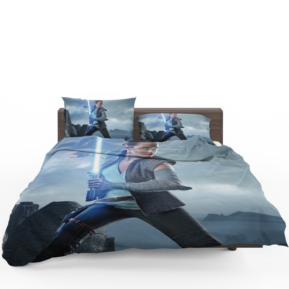 Star Wars The Last Jedi Movie Daisy Ridley Jedi Rey Star Wars Bedding Set - Custom Bedding Set