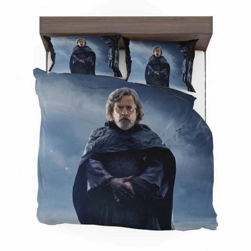 Alternative view of Star Wars The Last Jedi Movie Mark Hamill Luke Skywalker Bedding Set - Custom Bedding Set