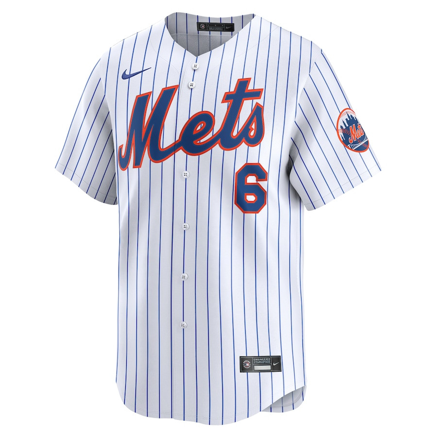 Alternative view of Starling Marte 6 New York Mets Alternate Limited Player Men Baseball Jersey - White 
