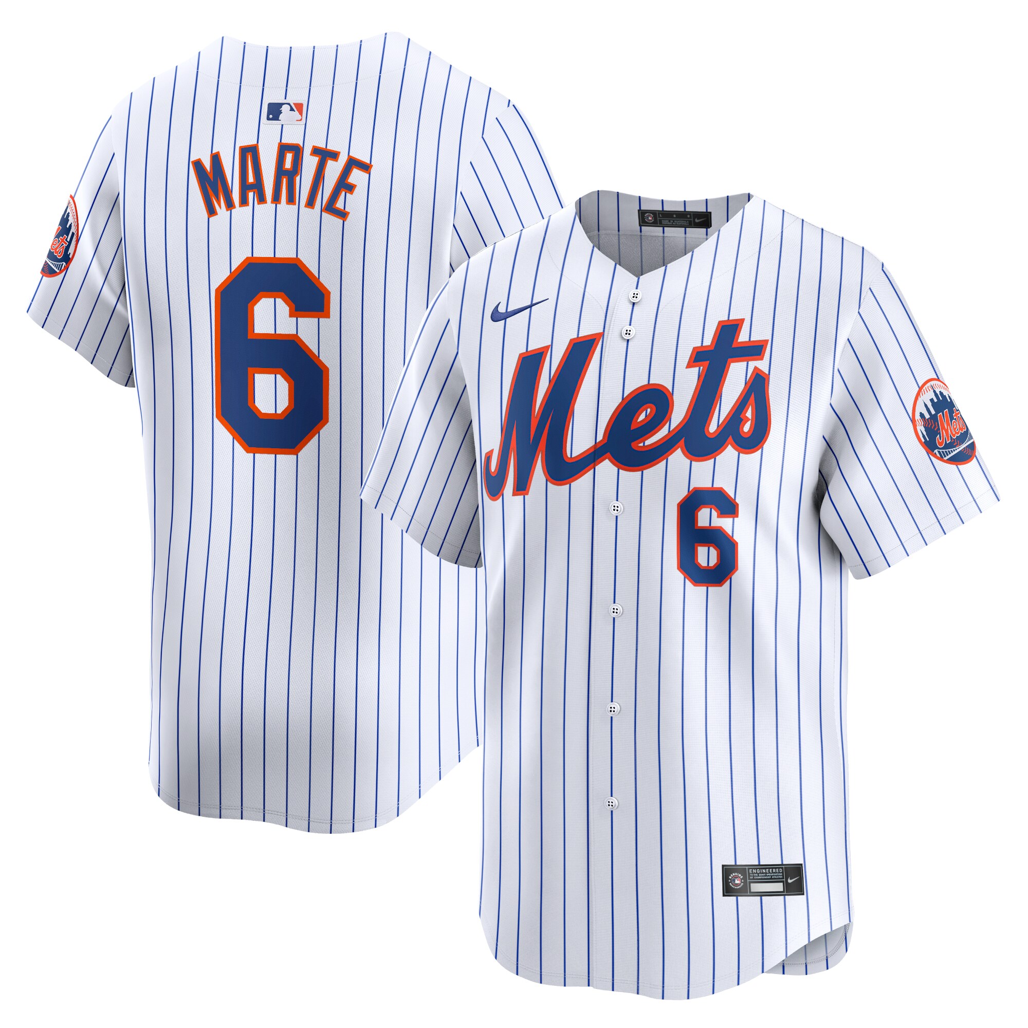 Starling Marte New York Mets Home Limited Player Baseball Jersey - White