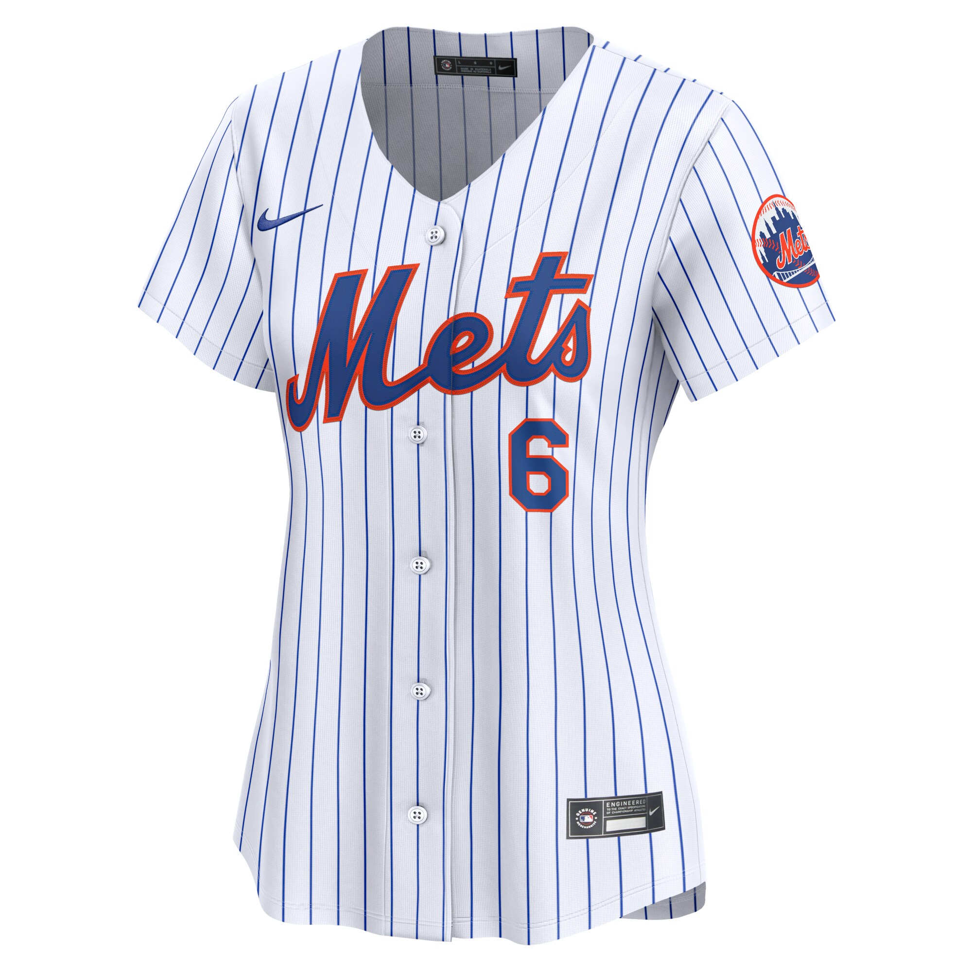 Alternative view of Starling Marte New York Mets Women's Home Limited Player Baseball Jersey - White