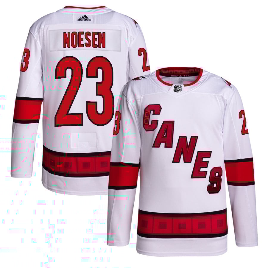 Stefan Noesen 23 Carolina Hurricanes Away Primegreen Hockey Jersey - Men, White - JS168 