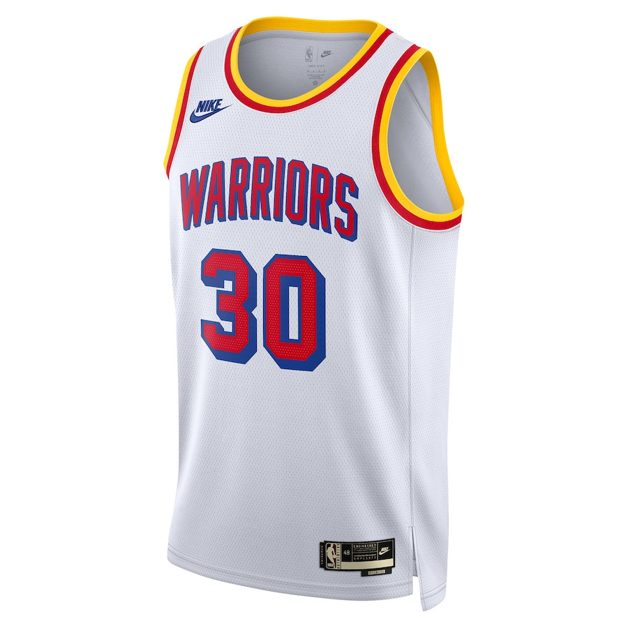 Alternative view of Stephen Curry 30 Golden State Warriors Unisex 2024/25 Swingman Basketball Jersey - White - Classic Edition - JS255 