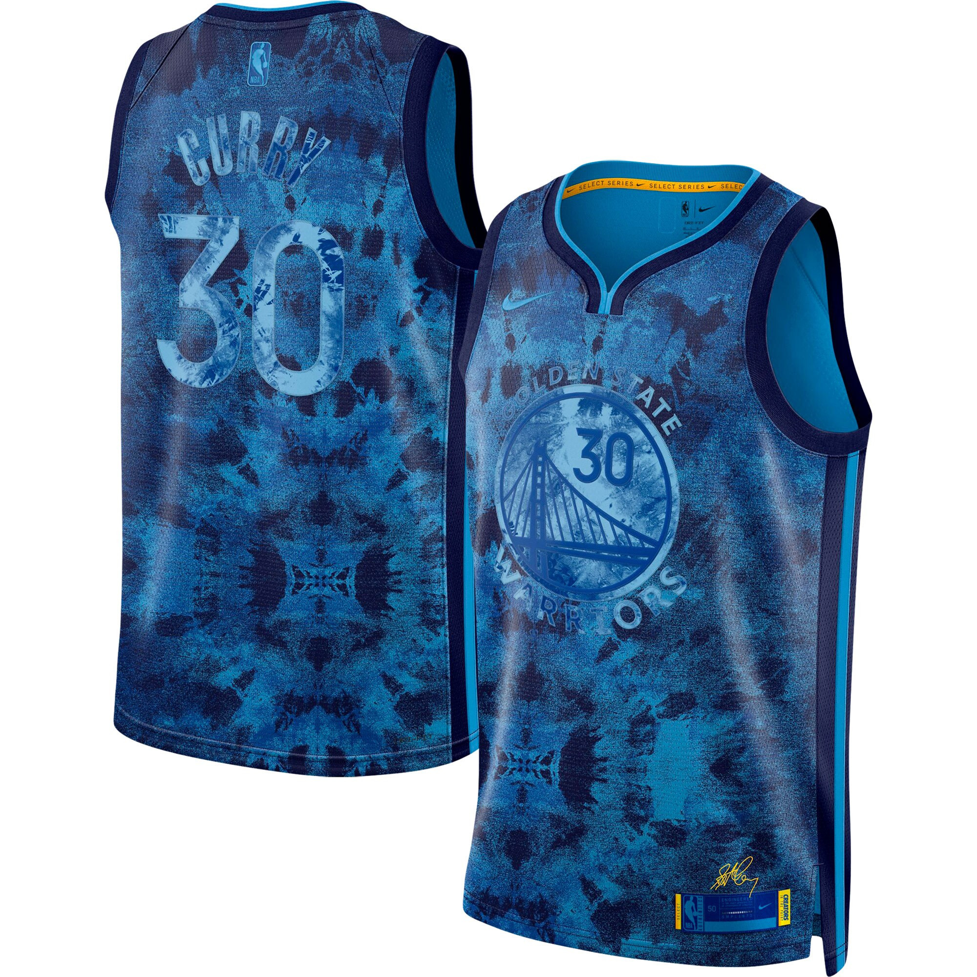 Stephen Curry 30 Golden State Warriors Unisex Select Series Swingman Basketball Jersey - Printing - JS207 