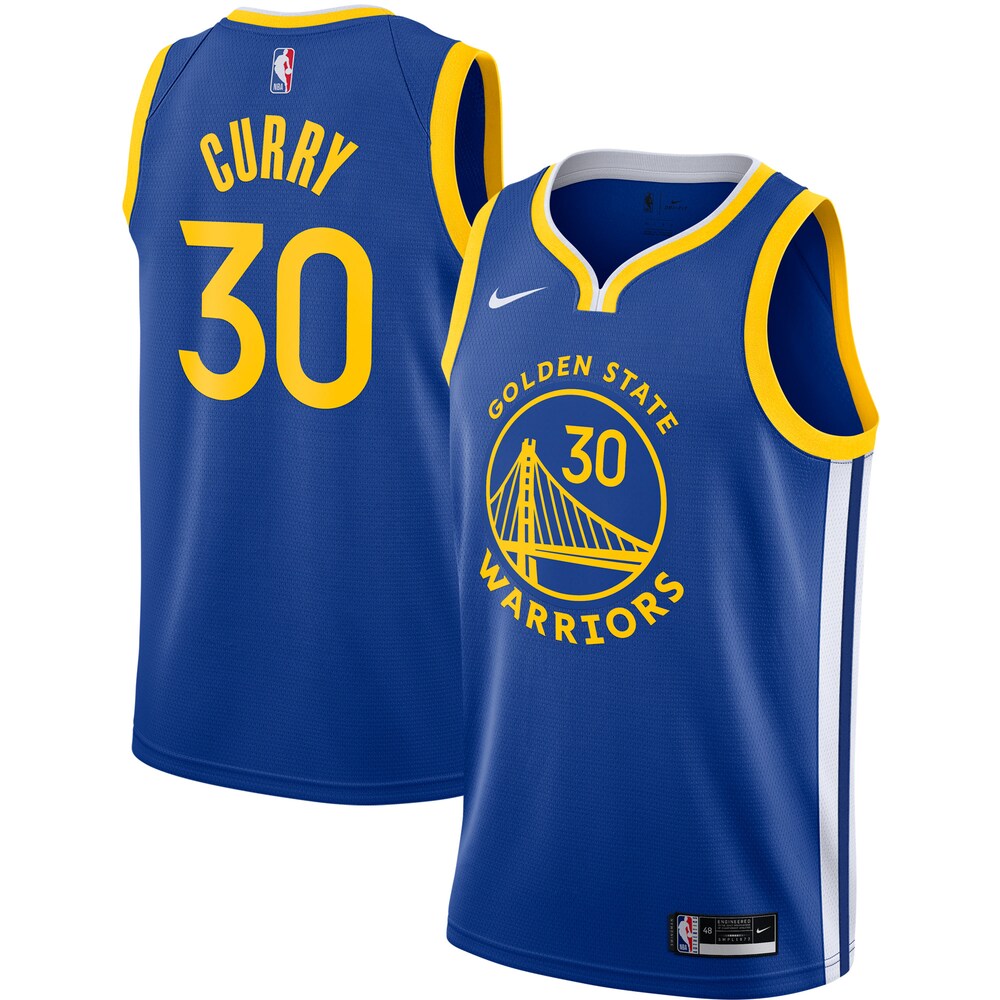 Stephen Curry Golden State Warriors 2020/21 Swingman Basketball Jersey - Royal - Icon Edition