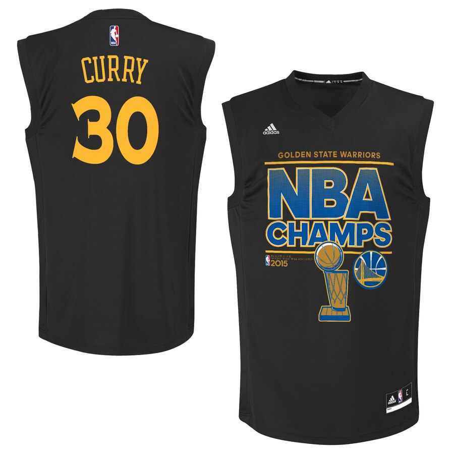 Stephen Curry Golden State Warriors Adidas 2020 Nba Finals Champions Basketball Jersey - Black