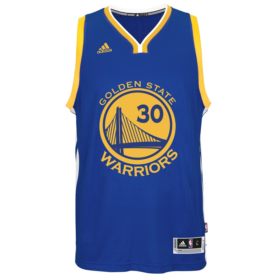 Alternative view of Stephen Curry Golden State Warriors Adidas Player Swingman Road Basketball Jersey - Royal