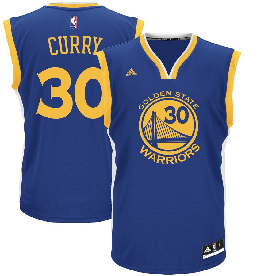 Stephen Curry Golden State Warriors Adidas Replica Road Basketball Jersey - Royal Blue