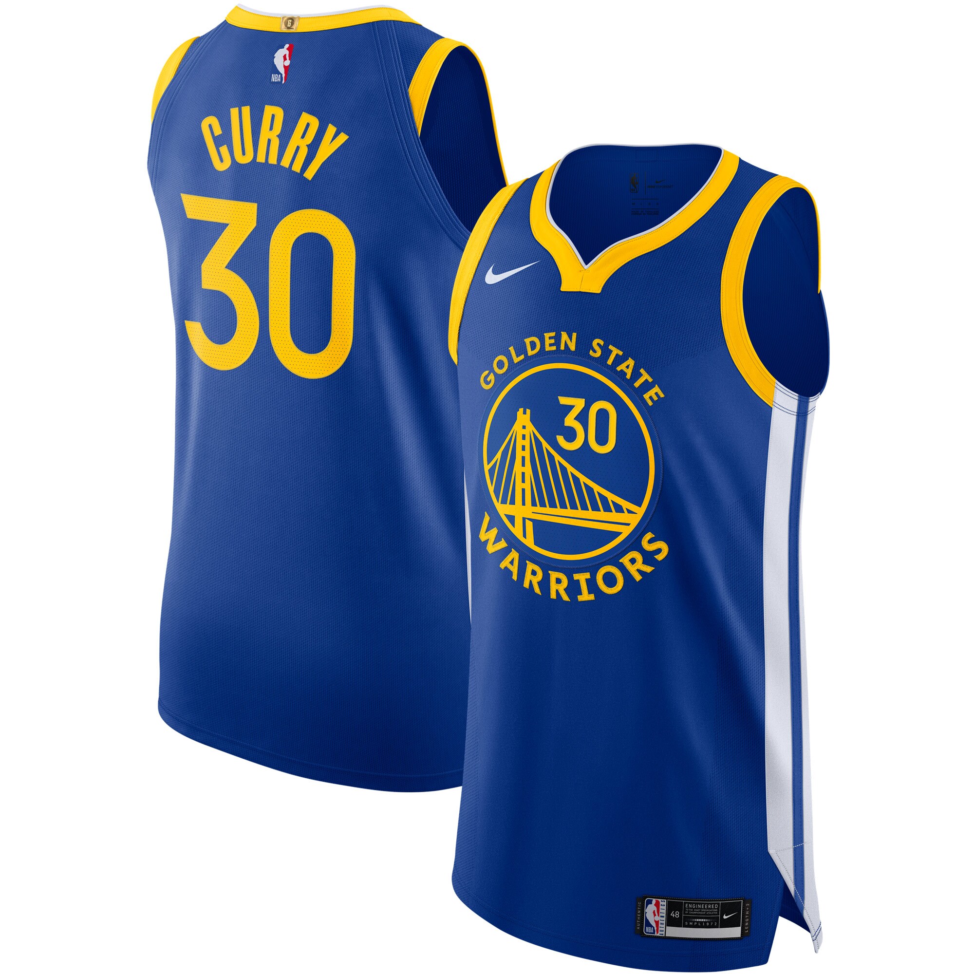 Stephen Curry Golden State Warriors Authentic Basketball Jersey - Icon Edition - Royal