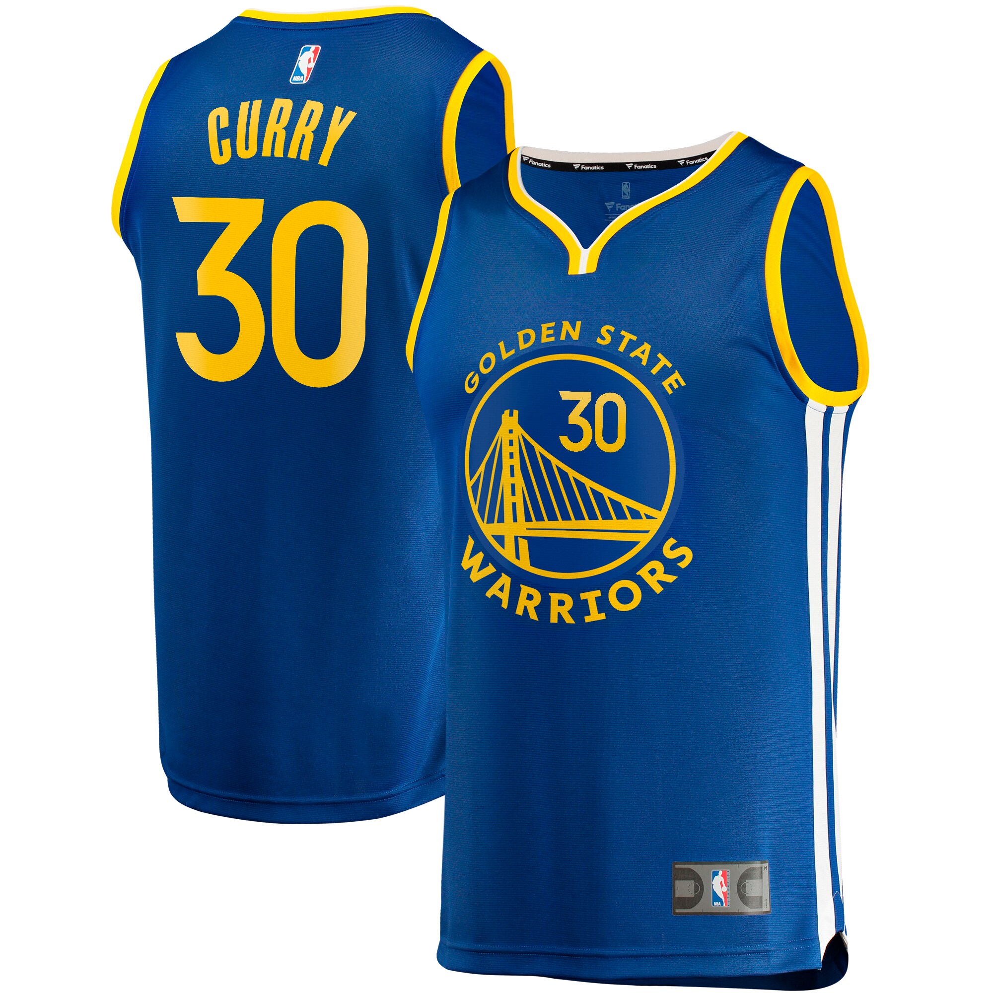 Stephen Curry Golden State Warriors Fanatics Big & Tall Fast Break Player Basketball Jersey - Royal - Icon Edition