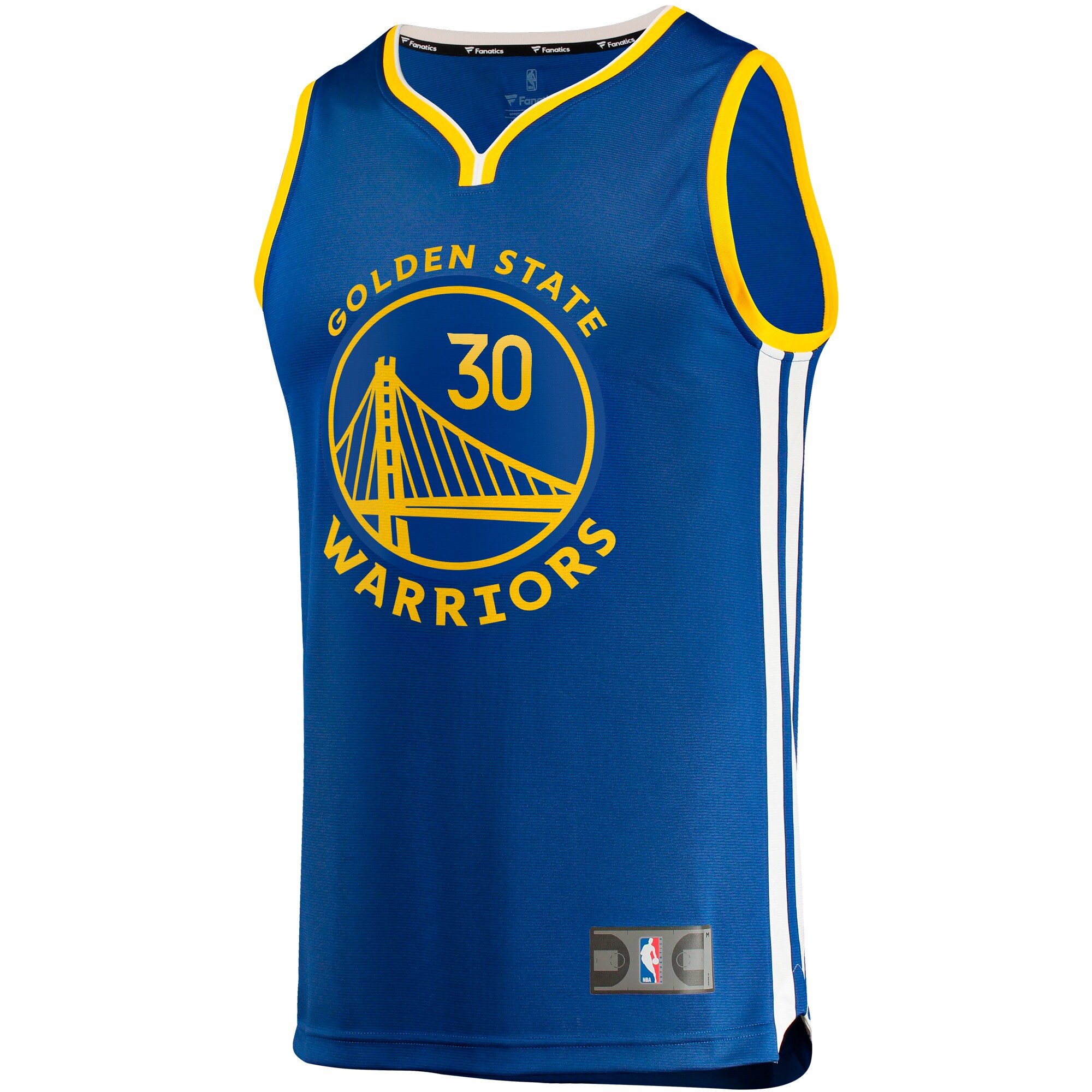 Alternative view of Stephen Curry Golden State Warriors Fanatics Big & Tall Fast Break Player Basketball Jersey - Royal - Icon Edition