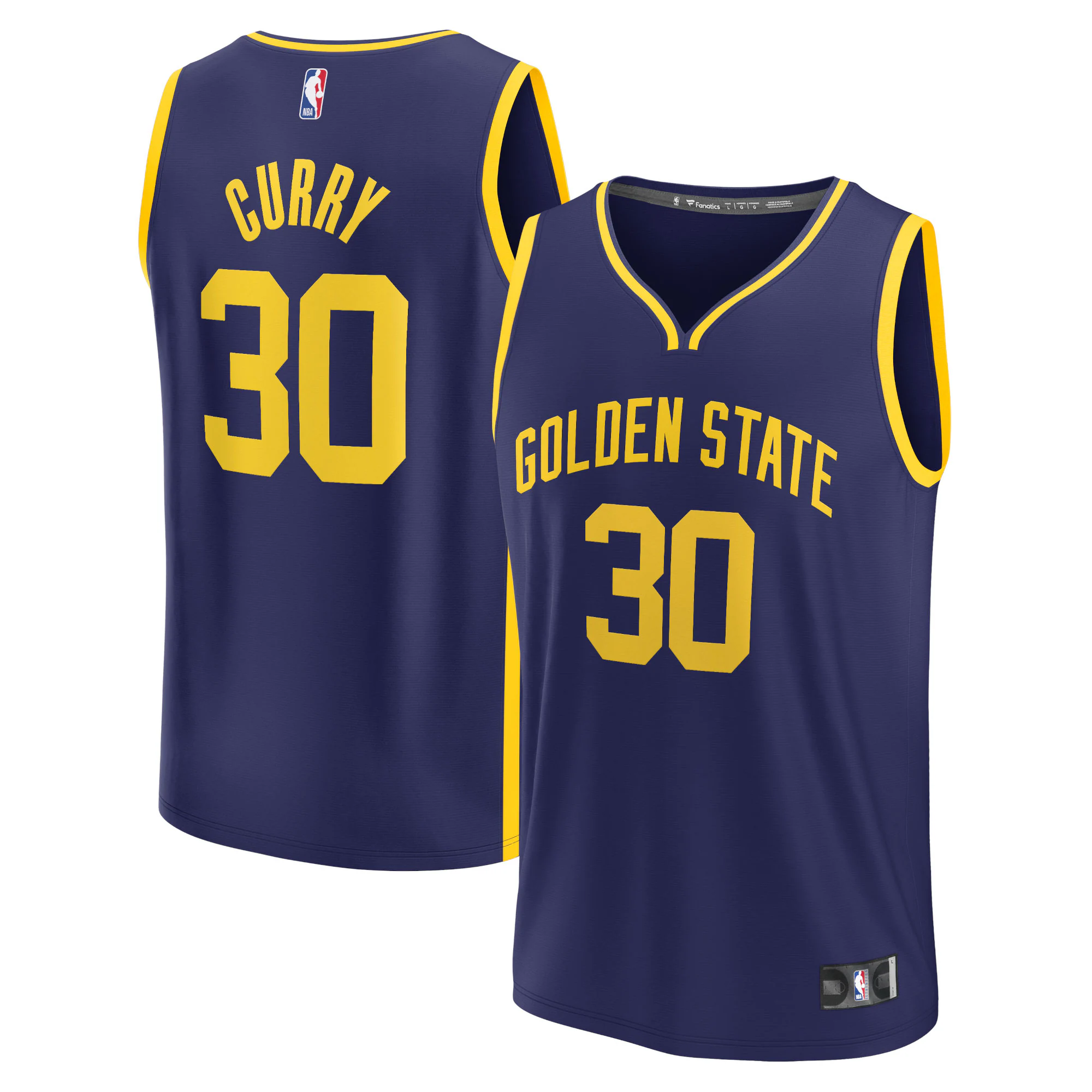 Stephen Curry Golden State Warriors Fanatics Branded Fast Break Replica Player Basketball Jersey - Statement Edition - Navy