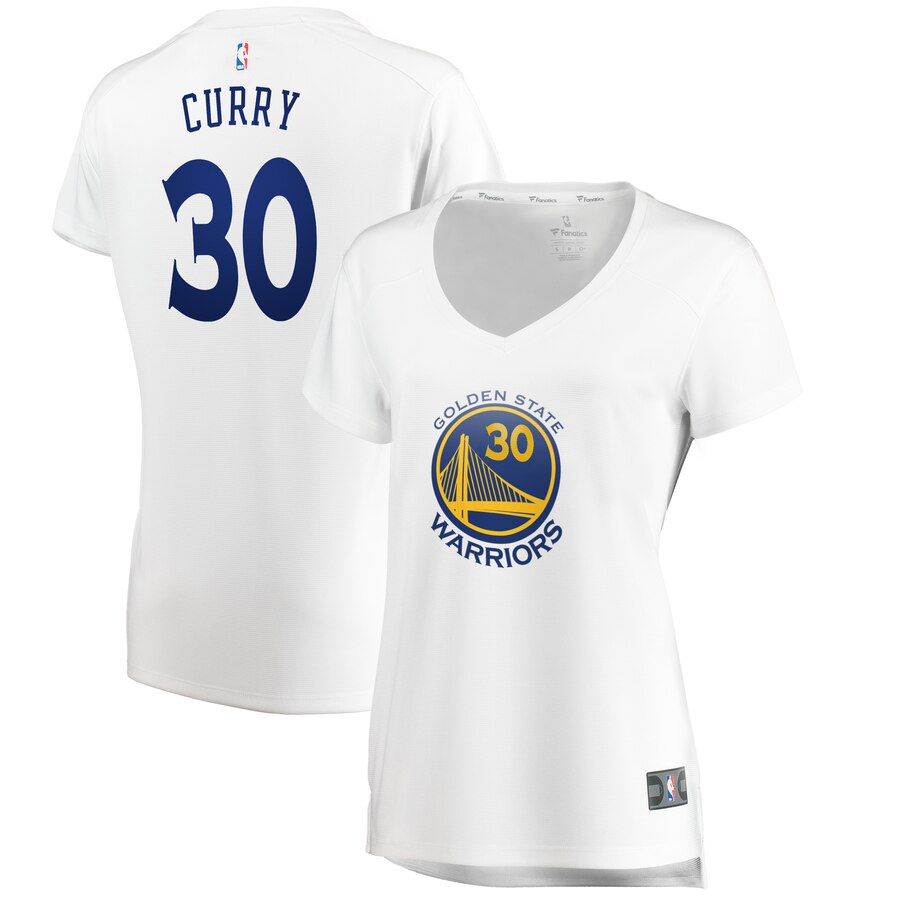 Stephen Curry Golden State Warriors Fanatics Branded Women's Fast Break Player Basketball Jersey - Association Edition - White