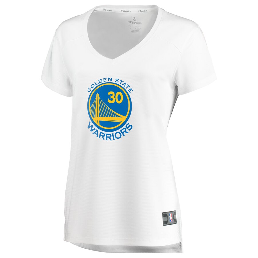 Alternative view of Stephen Curry Golden State Warriors Fanatics Branded Women's Fast Break Replica Basketball Jersey - Association Edition - White