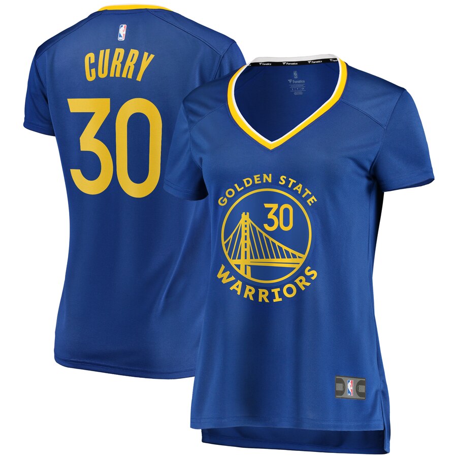 Stephen Curry Golden State Warriors Fanatics Branded Women's Fast Break Replica Player Basketball Jersey - Icon Edition - Royal