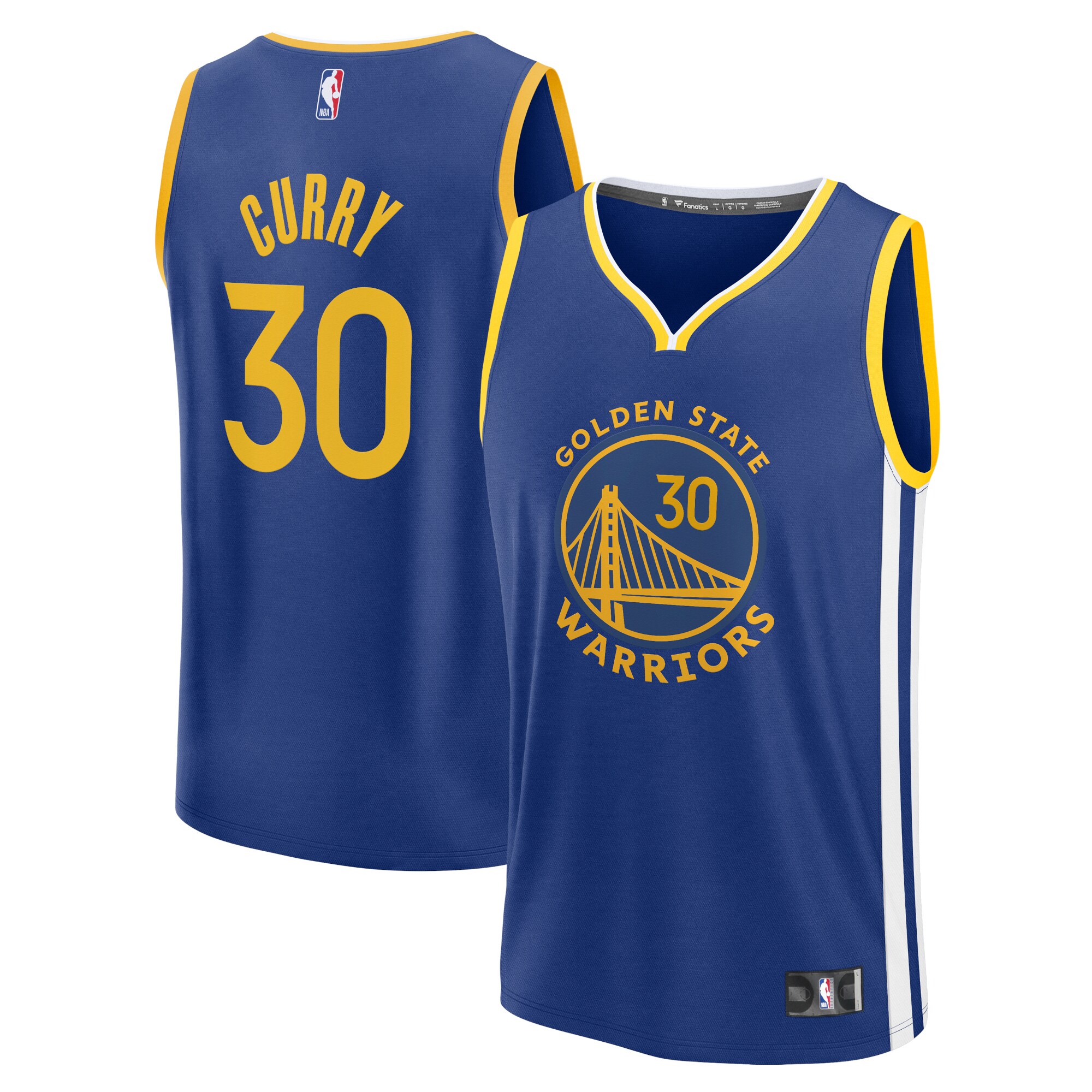 Stephen Curry Golden State Warriors Fanatics Fast Break Replica Basketball Jersey – Icon Edition – Royal