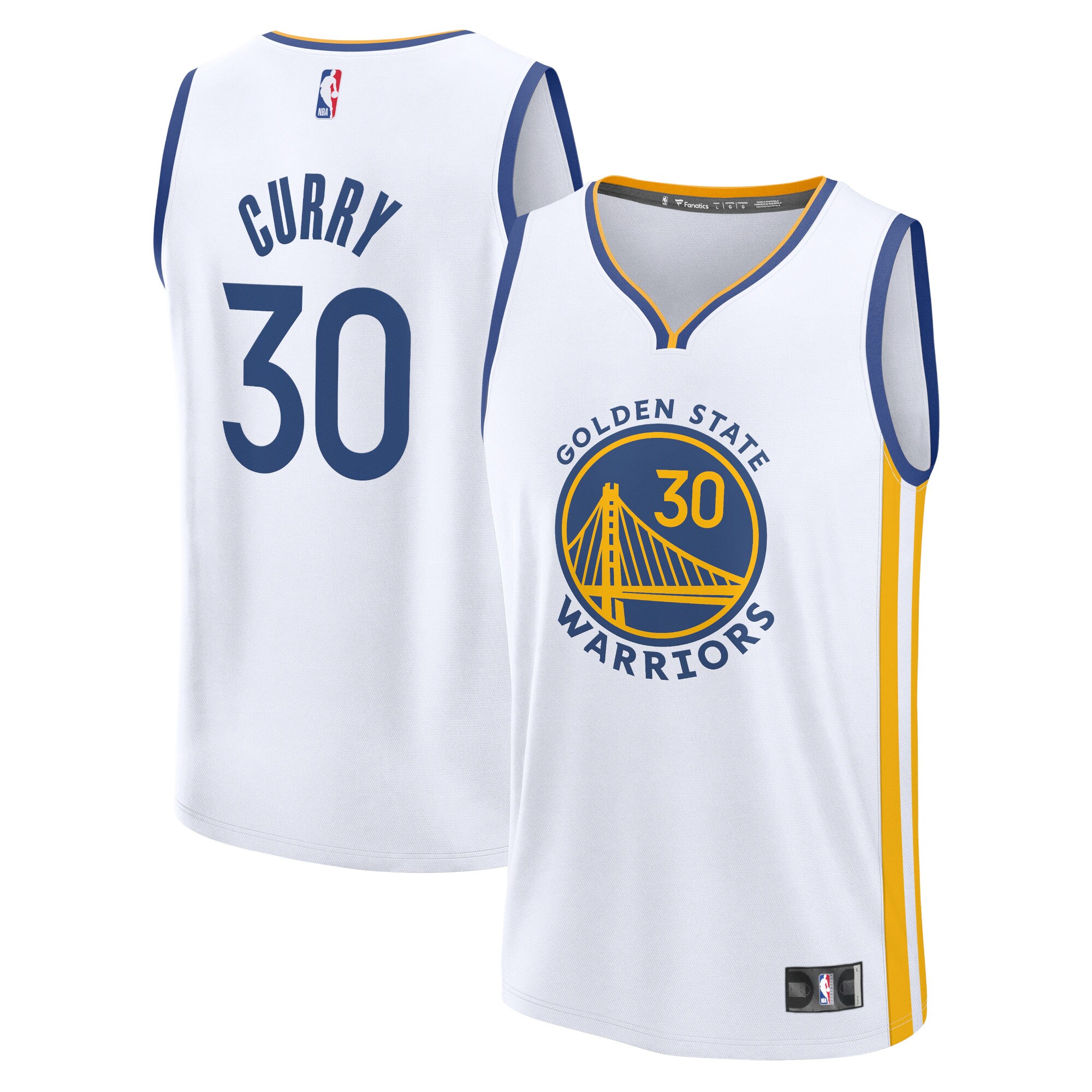 Stephen Curry Golden State Warriors Fanatics Fast Break Replica Player Basketball Jersey - Association Edition - White