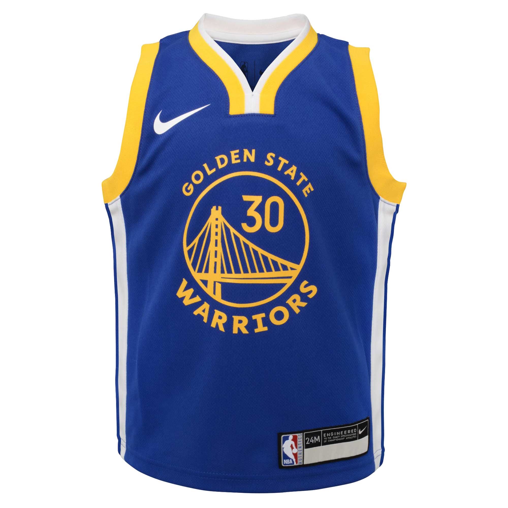Alternative view of Stephen Curry Golden State Warriors Infant Swingman Player Basketball Jersey - Icon Edition - Royal