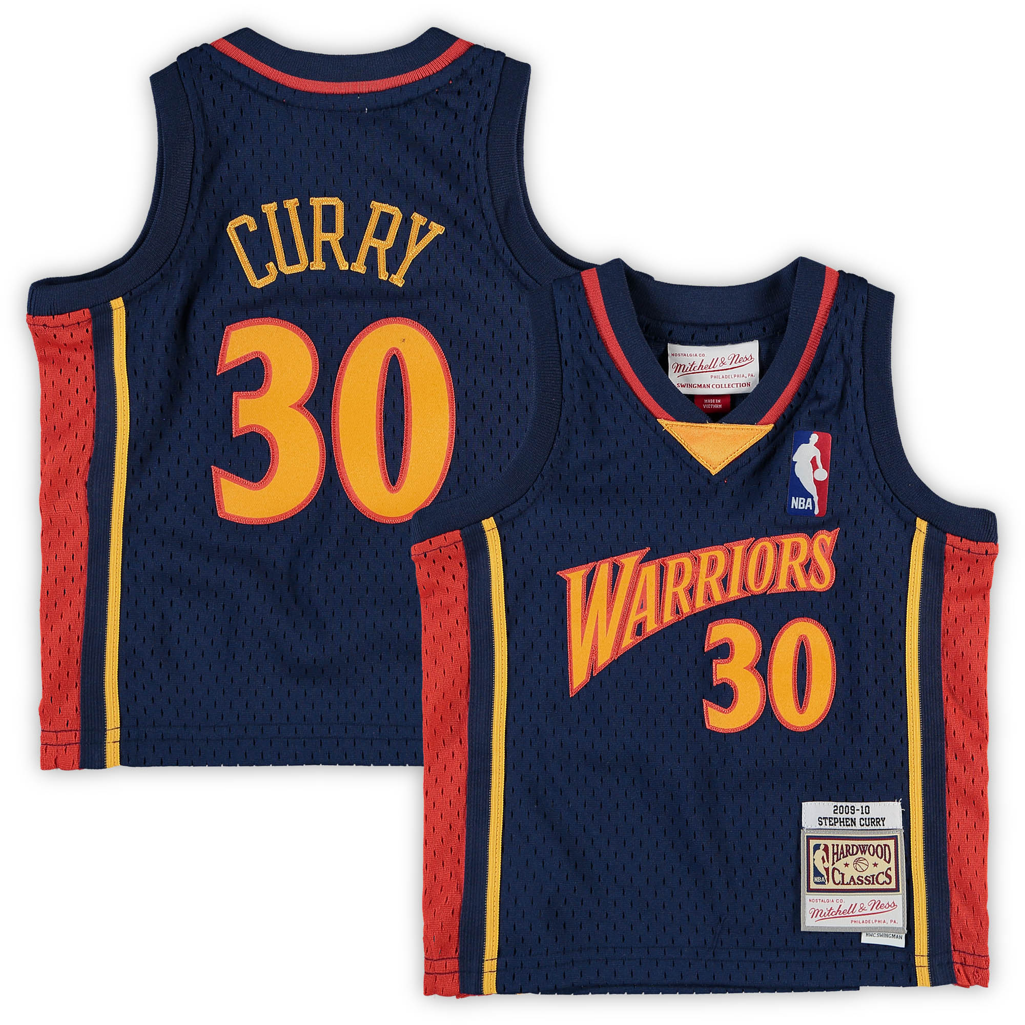 Stephen Curry Golden State Warriors Mitchell & Ness Infant Historic Logo Basketball Jersey - Navy