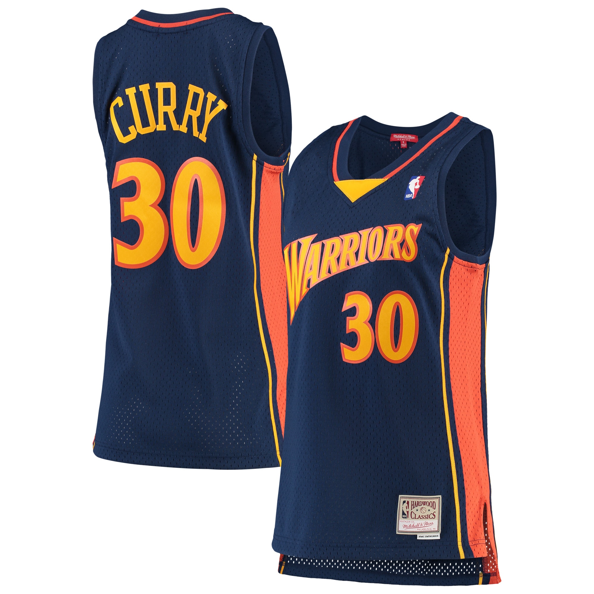 Stephen Curry Golden State Warriors Mitchell & Ness Women's 2009-10 Hardwood Classics Swingman Basketball Jersey - Navy