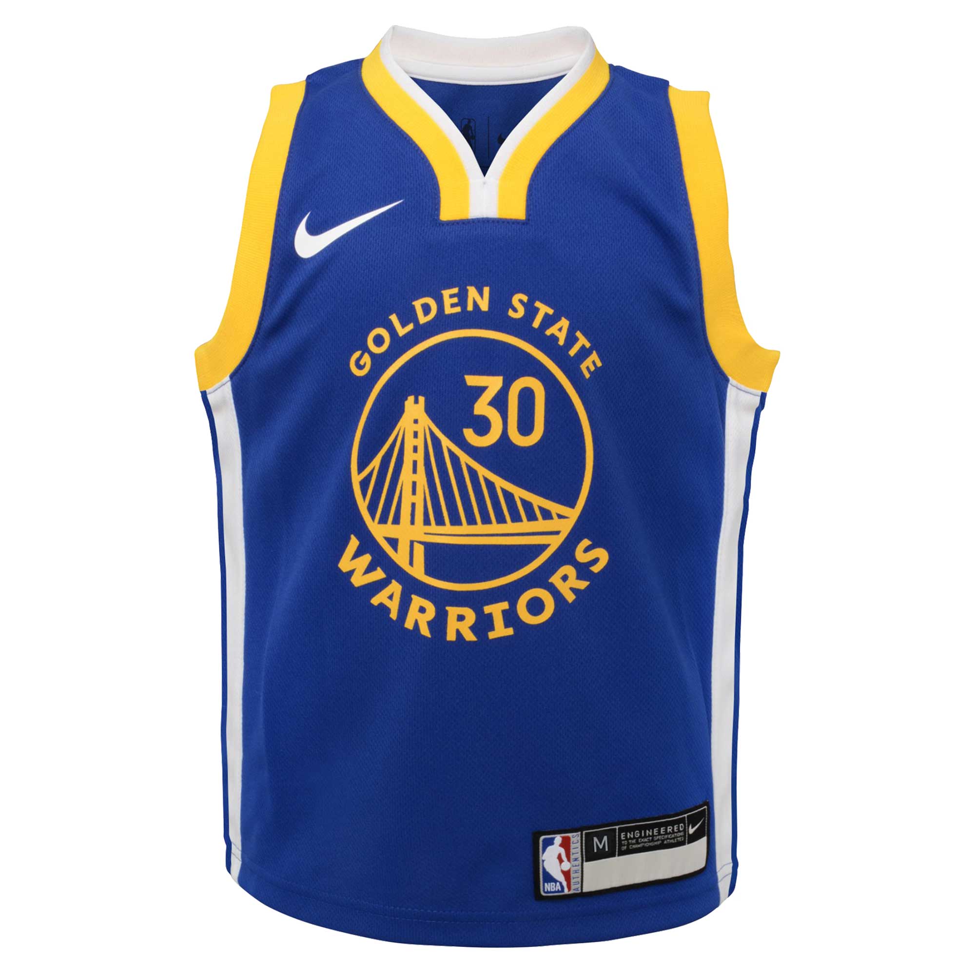 Alternative view of Stephen Curry Golden State Warriors Preschool Dri-fit Swingman Player Basketball Jersey - Icon Edition - Royal