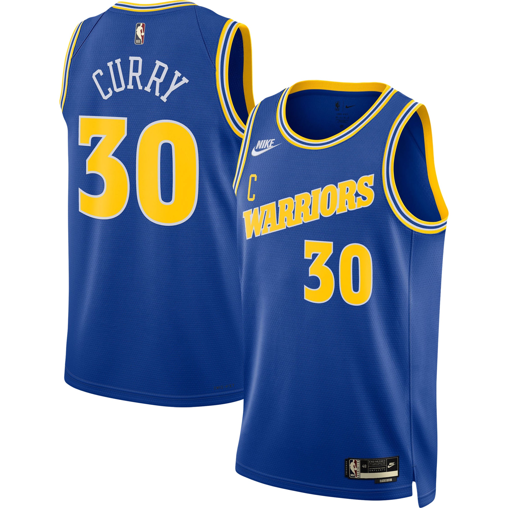Stephen Curry Golden State Warriors Swingman Basketball Jersey - Classic Edition - Blue
