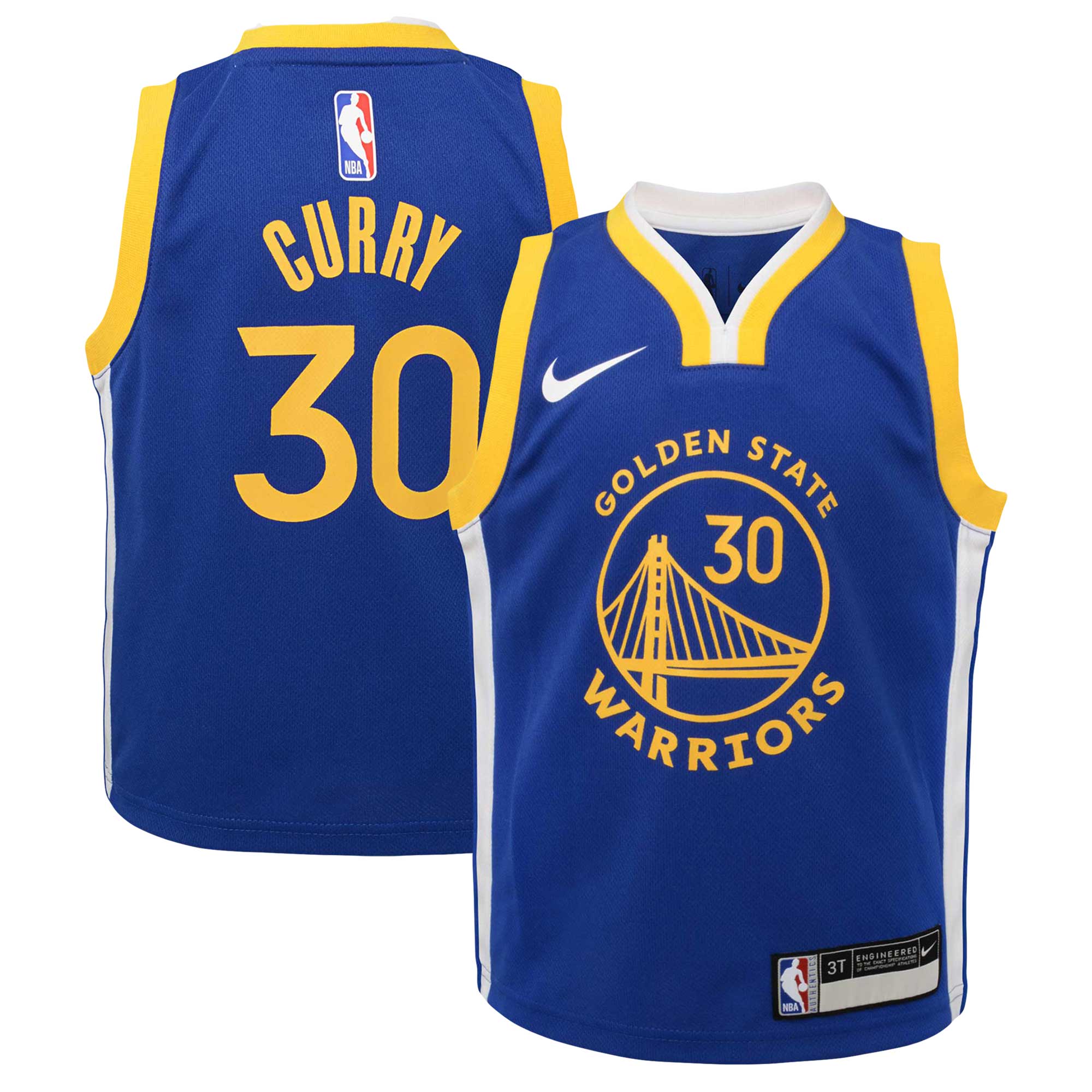 Stephen Curry Golden State Warriors Toddler Swingman Player Basketball Jersey - Icon Edition - Royal