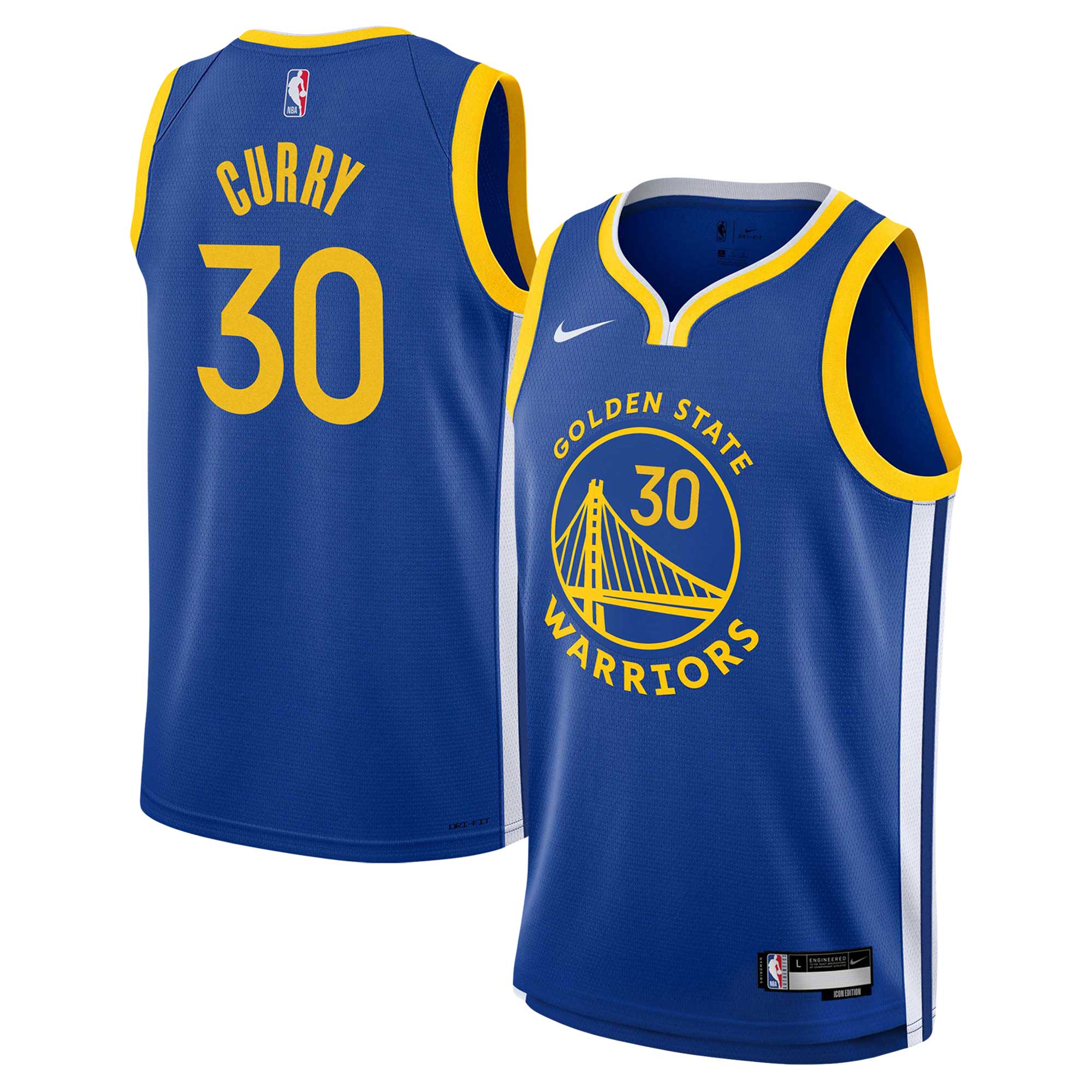 Stephen Curry Golden State Warriors Youth Swingman Basketball Jersey - Icon Edition - Royal