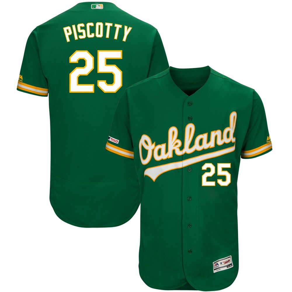 Stephen Piscotty Oakland Athletics Majestic Alternate Flex Base Collection Player Baseball Jersey - Kelly Green