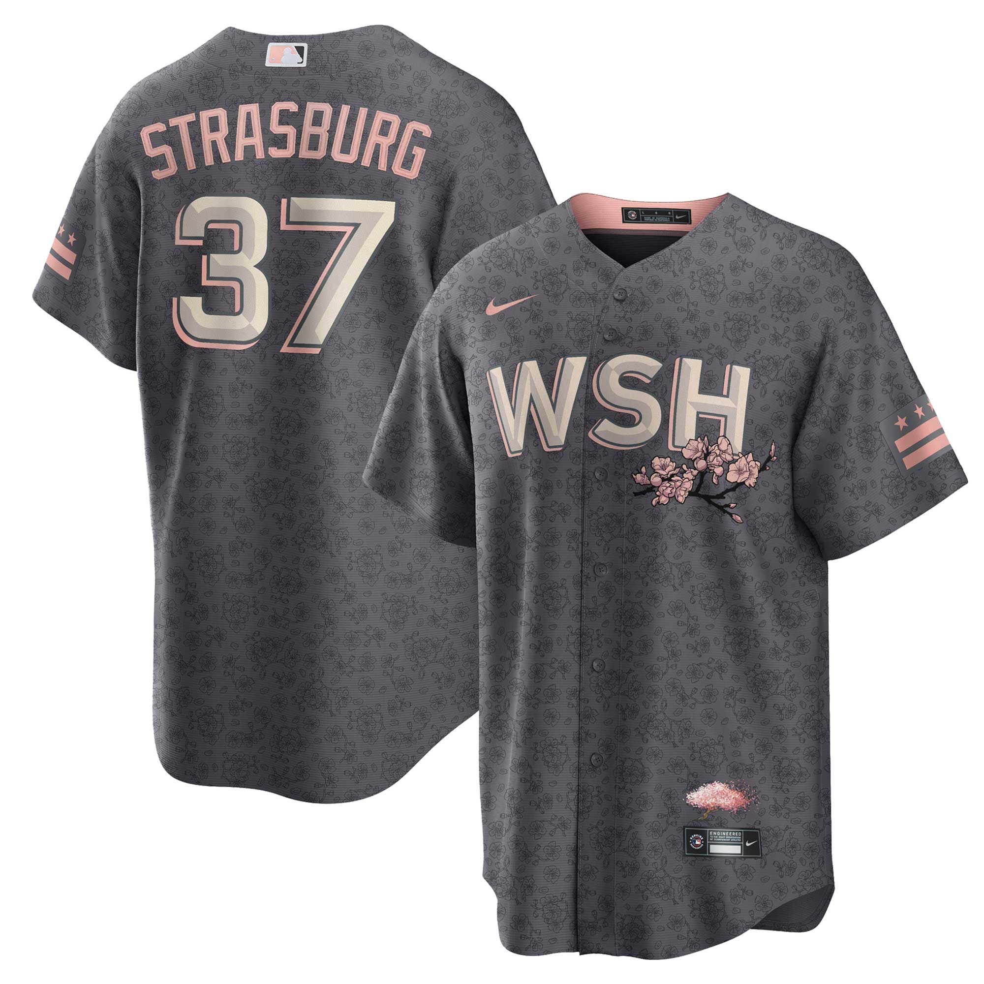 Stephen Strasburg Washington Nationals City Connect Replica Player Baseball Jersey - Gray