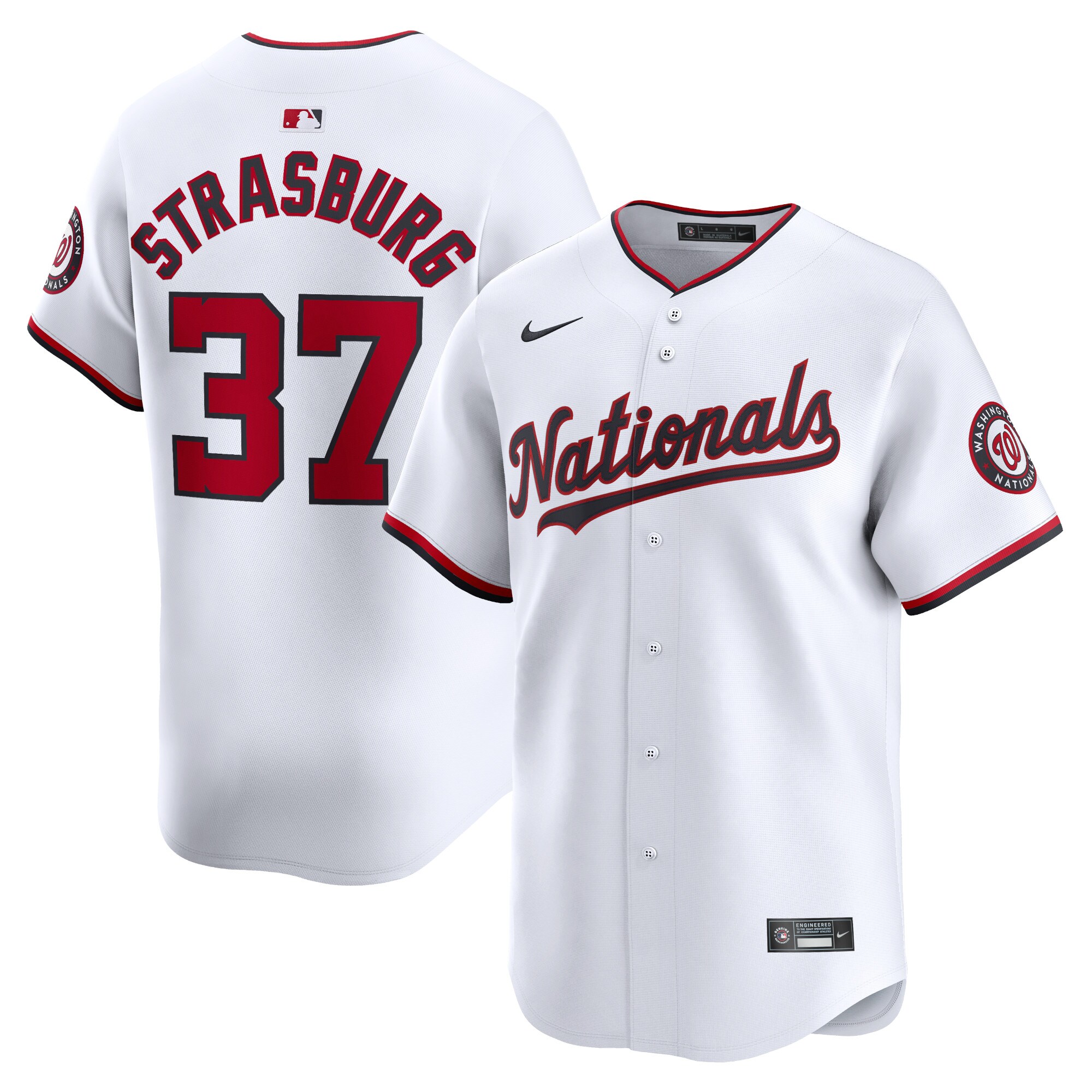 Stephen Strasburg Washington Nationals Home Limited Player Baseball Jersey - White
