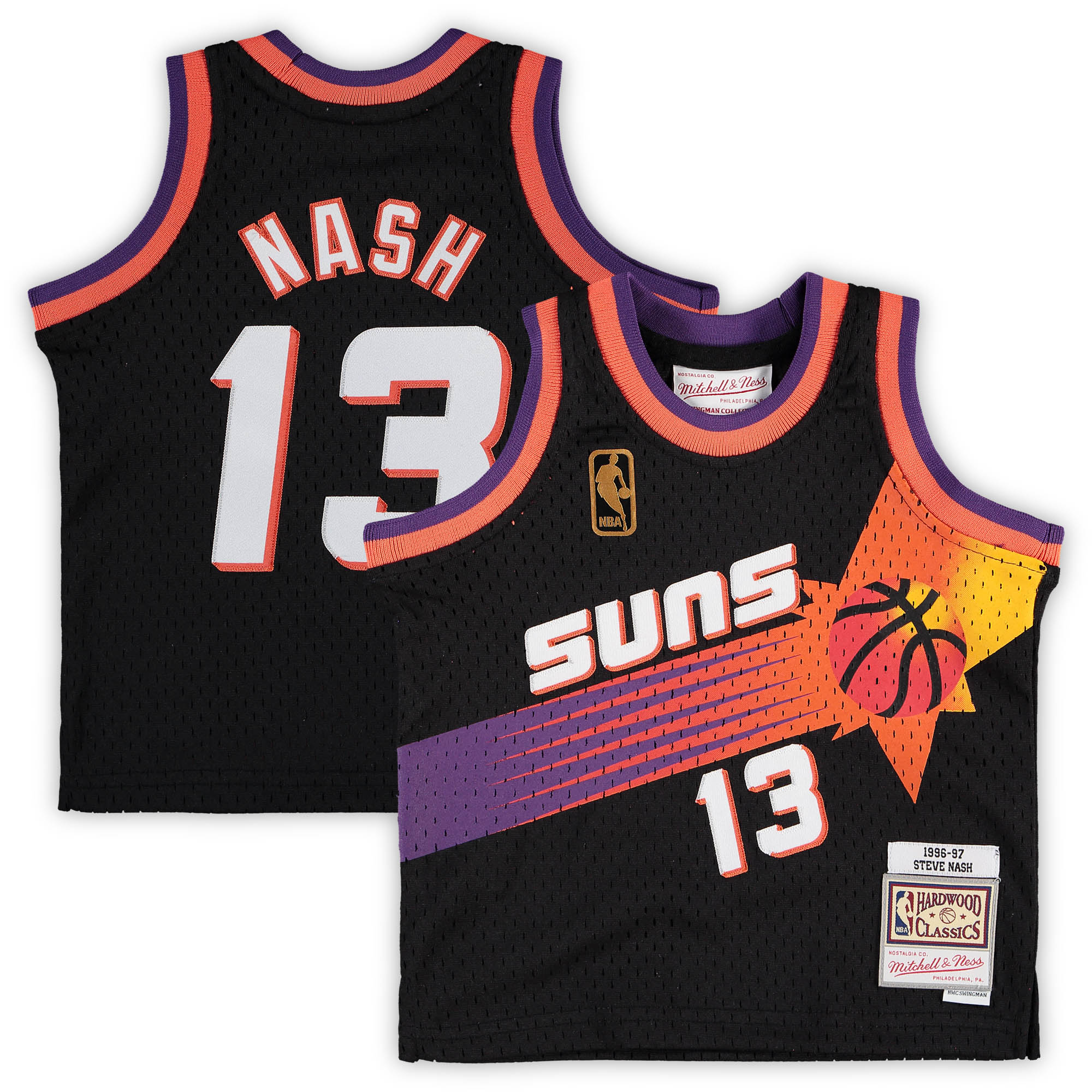 Steve Nash Phoenix Suns Mitchell & Ness Infant 1996/97 Hardwood Classics Retired Player Basketball Jersey - Black