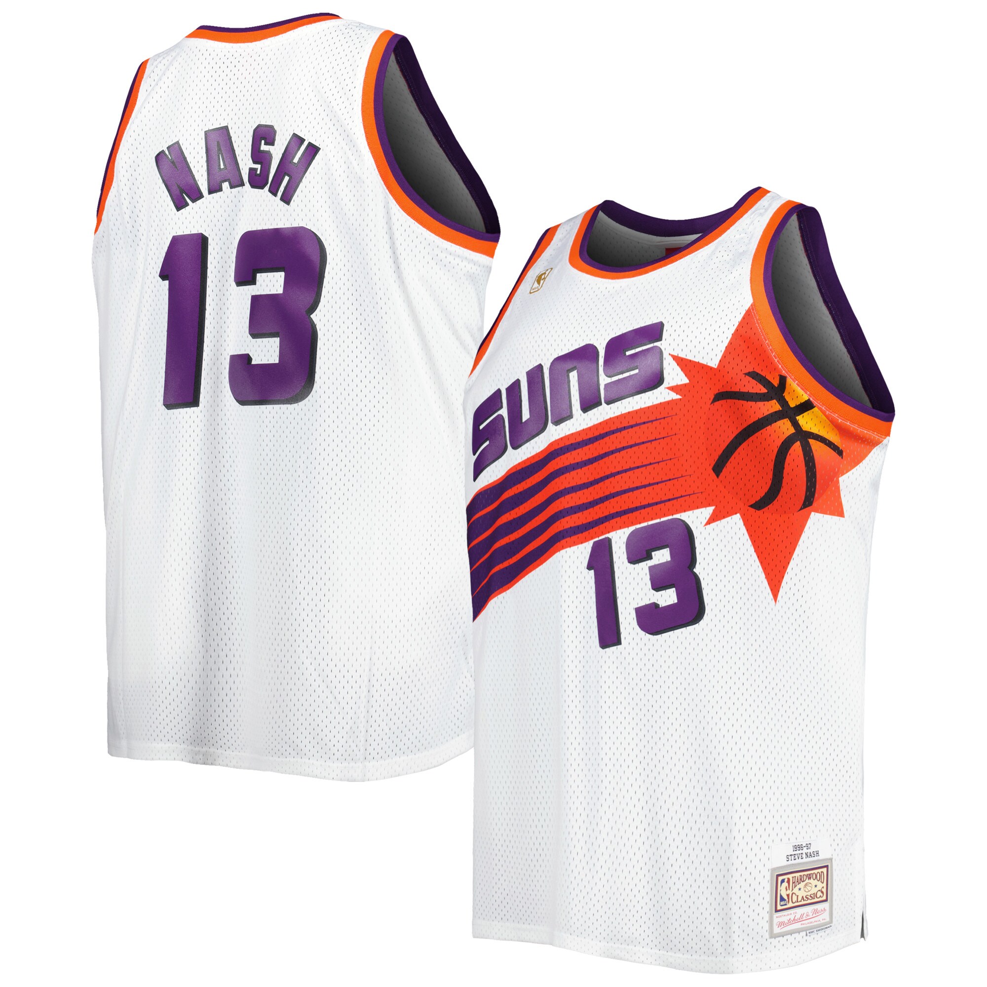 Steve Nash Phoenix Suns Mitchell & Ness Big & Tall Hardwood Classics 1996/97 Swingman Basketball Jersey - White