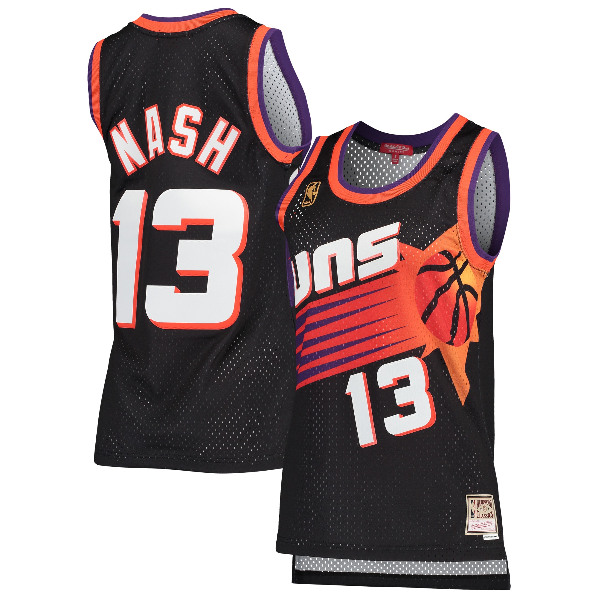 Steve Nash Phoenix Suns Mitchell & Ness Women's Hardwood Classics Swingman Basketball Jersey - Black