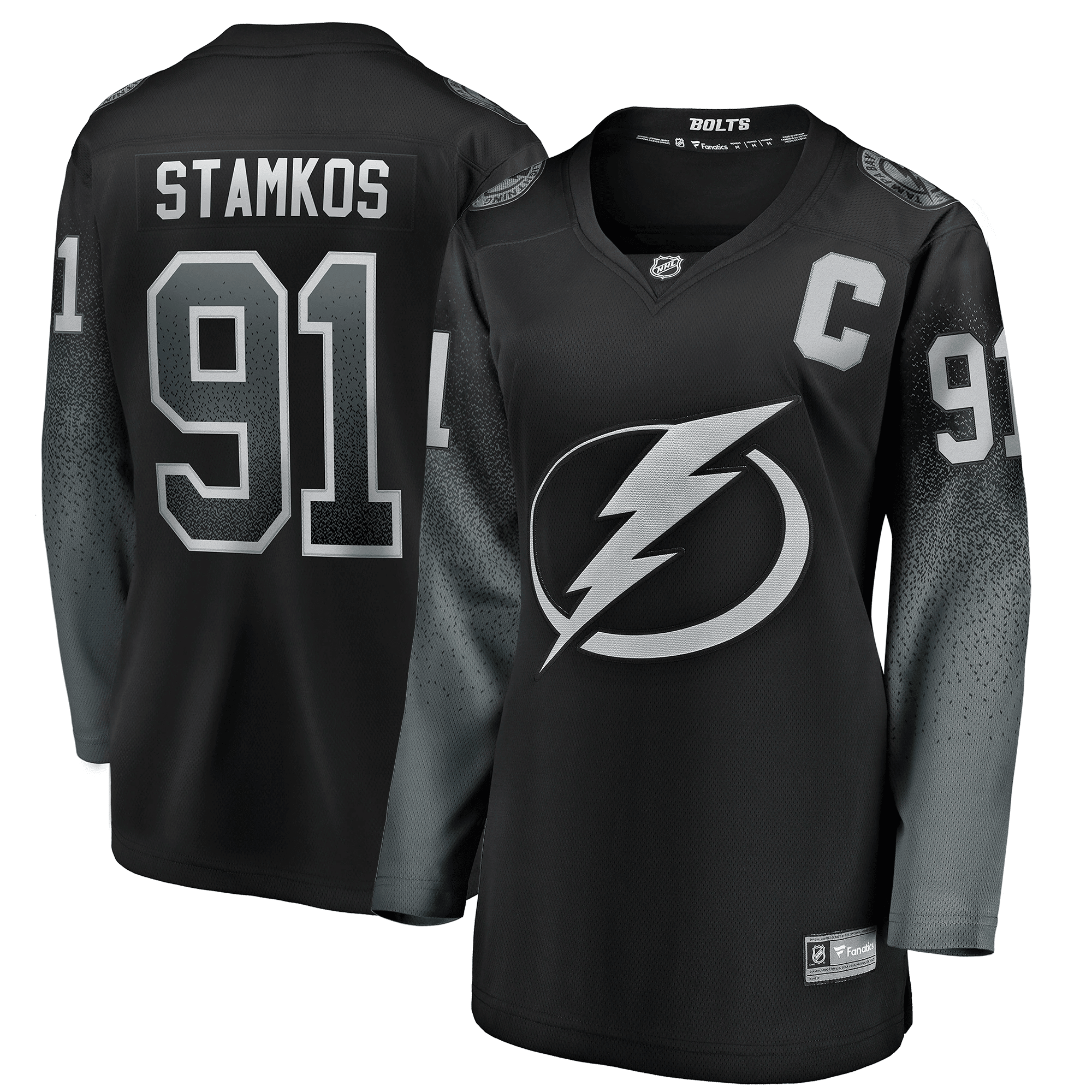 Steven Stamkos Tampa Bay Lightning Women's Alternate Breakaway Player Hockey Jersey - Black Hockey Jersey - JS119 