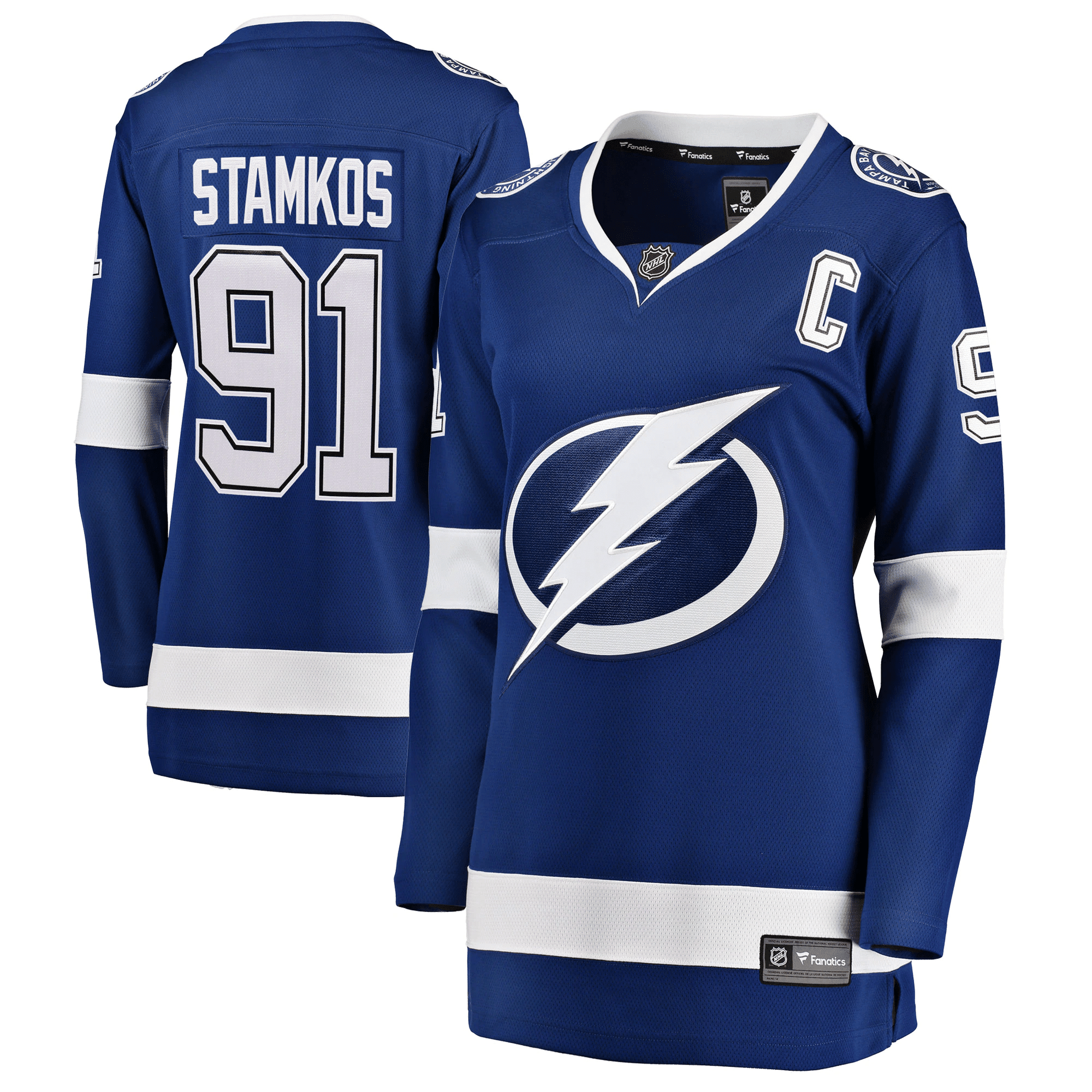 Steven Stamkos Tampa Bay Lightning Women's Home Breakaway Player Hockey Jersey - Blue Hockey Jersey - JS597 