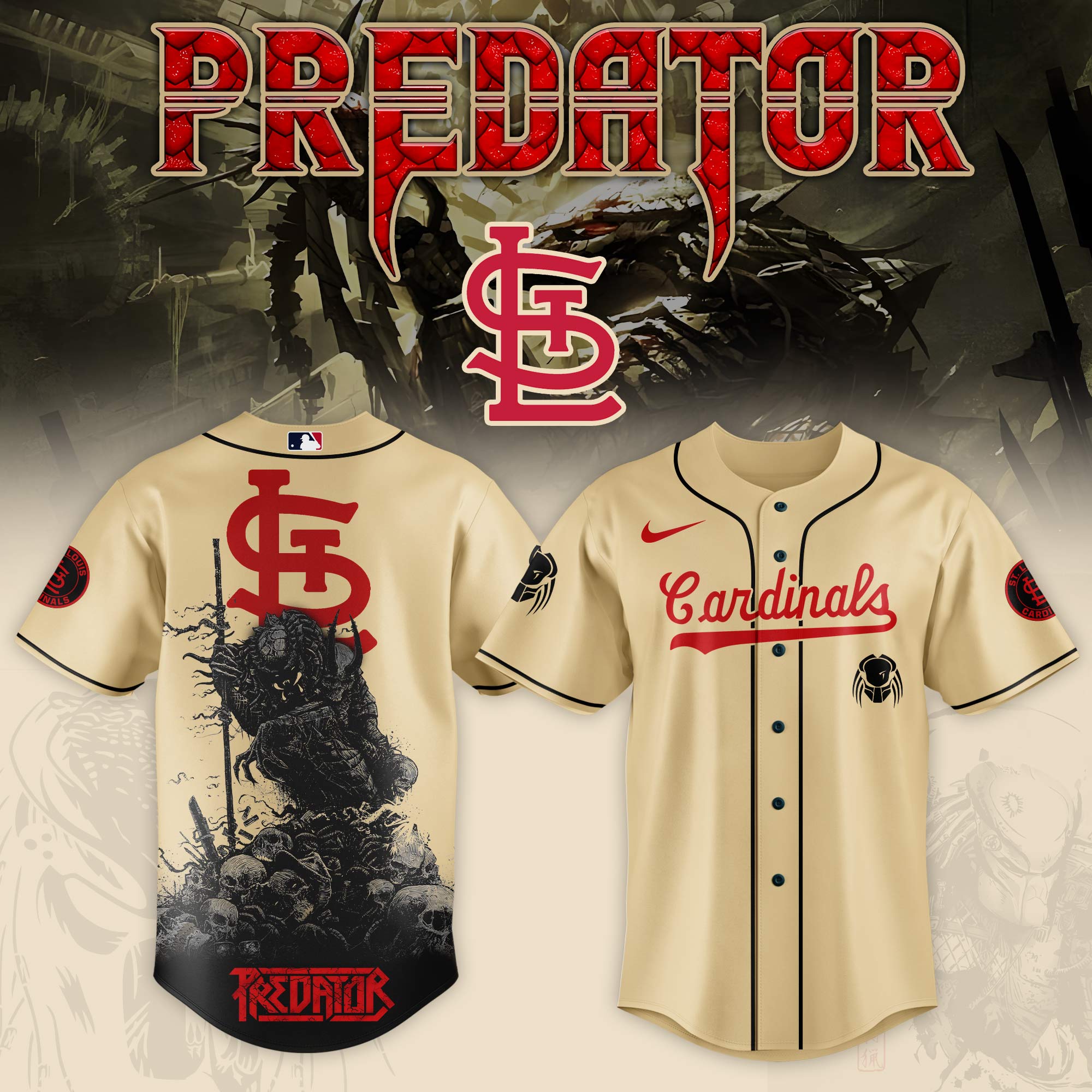 St.louis Cardinals Mlb X Predator Custom Baseball Jersey