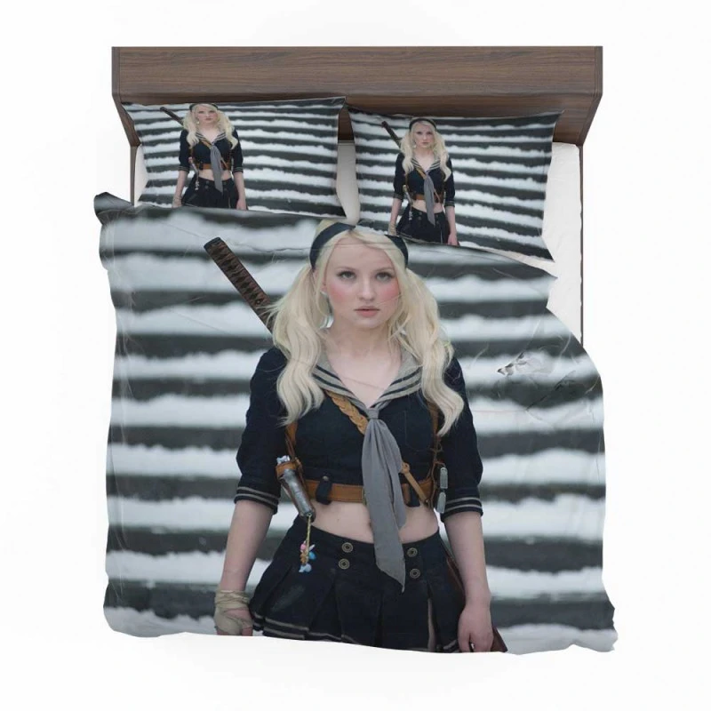 Alternative view of Sucker Punch Movie Emily Browning Babydoll Bedding Set - Custom Bedding Set