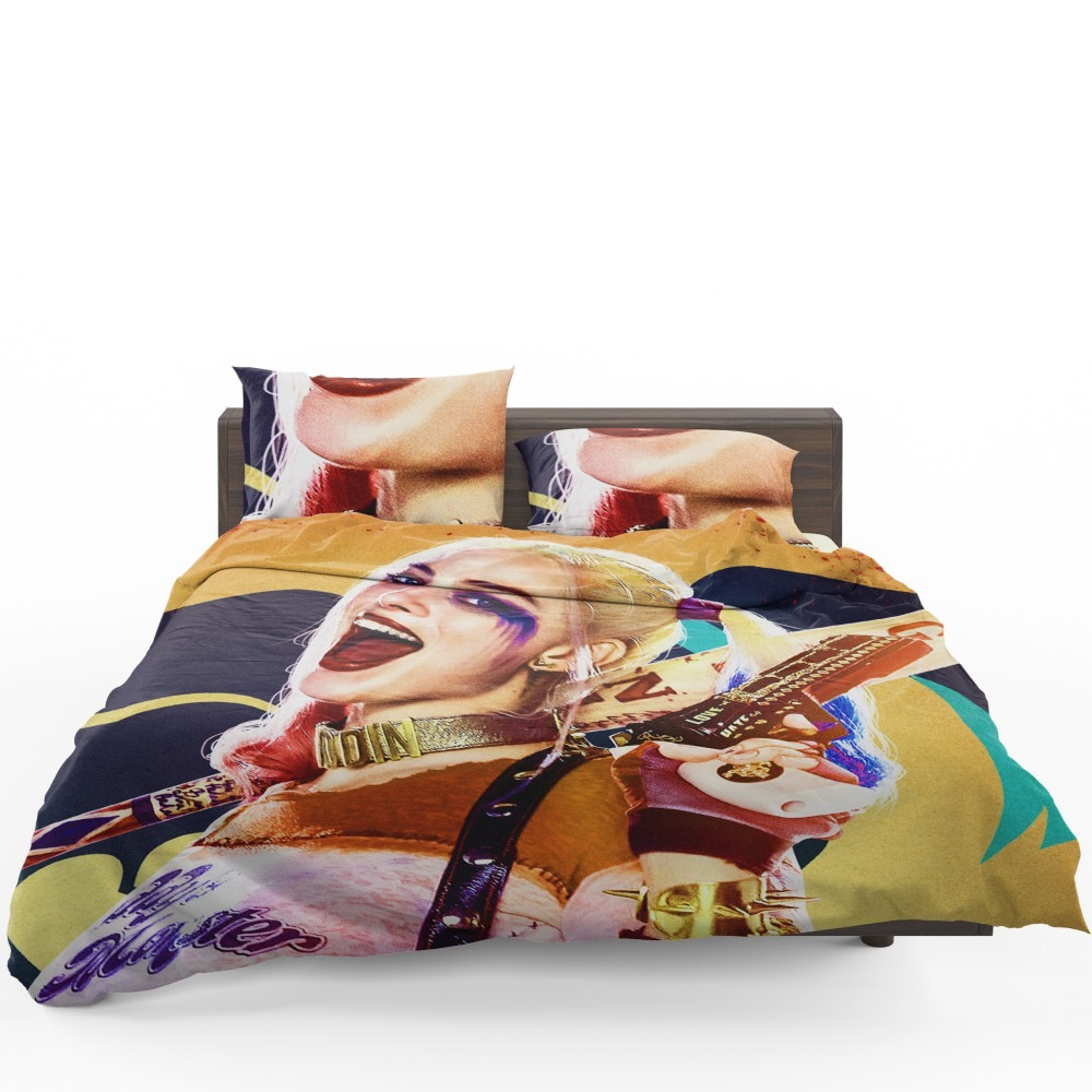 Suicide Squad Movie Harley Quinn Margot Robbie Bedding Set - Custom Bedding Set