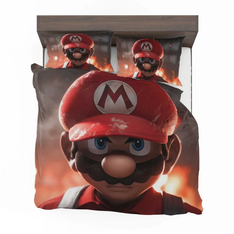 Alternative view of Super Mario Characters Mushroom Kingdom Quest Bedding Set - Custom Bedding Set