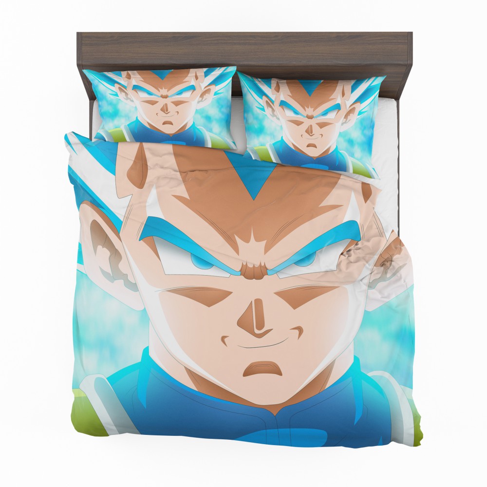 Alternative view of Super Saiyan Blue Vegeta Dragon Ball Super Bedding Set - Custom Bedding Set