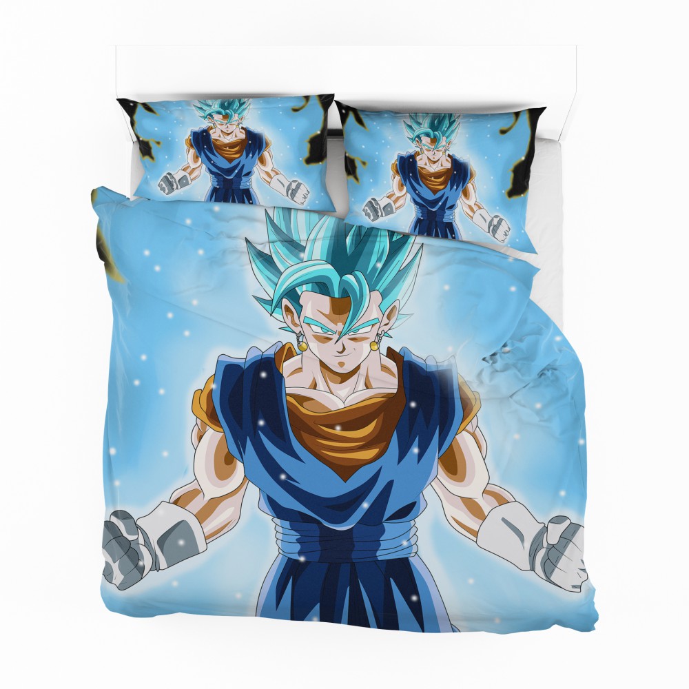 Alternative view of Super Saiyan Vegito Anime Boy Bedding Set - Custom Bedding Set