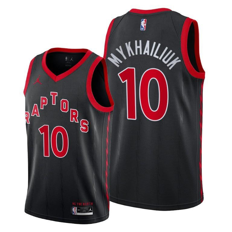 Sviatoslav Mykhailiuk Toronto Raptors Black Statement Edition Basketball Jersey 10 - Men Basketball Jersey - JS133 