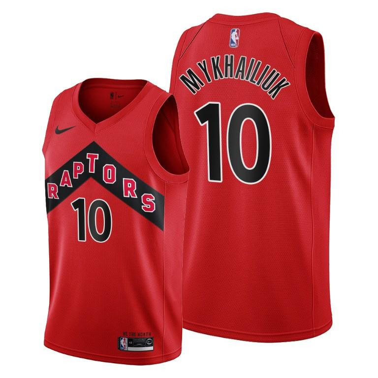 Sviatoslav Mykhailiuk Toronto Raptors Red Icon Edition Basketball Jersey 10 - Men Basketball Jersey - JS289 